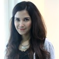 Dinda Kanya Dewi di Acara Diskusi Tentang Kecantikan Artis