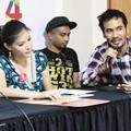 Olga Lydia dan JFlow Saat Jumpa Pers Konser 'Salam Dua Jari'