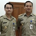 Agustin Taidy dan Ben Joshua di Lokasi Syuting Film 'Jokowi Adalah Kita'