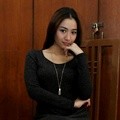 Adzana Bing Slamet di Syukuran Film 'Gue Bukan Poconggg'