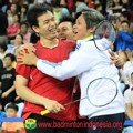 Kegembiraan Mohammad Ahsan dan Hendra Setiawan Setelah Memenangkan Pertandingan