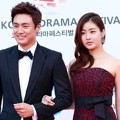 Oh Sang Jin dan Kang Sora di Red Carpet Korea Drama Awards 2014