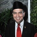 Krisna Mukti di Hari Pelantikan Anggota DPR Periode 2014-2019