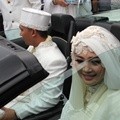 Nuri Maulida dan Pandu Kesuma Dewangsa Usai Akad Nikah