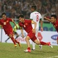 Pemain Vietnam Merayakan Gol Pertama