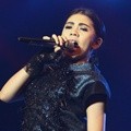 Indah Dewi Pertiwi Serba Hitam di Jakarta Music Festival 2014