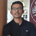 Rio Dewanto di Syukuran Film 'Filosofi Kopi'