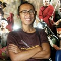 Aming di Jumpa Pers Film 'Kacaunya Dunia Persilatan'