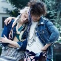 Pose G-Dragon dan Hanne Gaby Odiele Saat Pemotretan Majalah Vogue Edisi Januari 2015