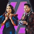 Raffi Ahmad, Ayu Dewi dan Denny Cagur di Dahsyatnya Awards 2015
