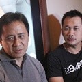 Triawan Munaf dan Hanung Bramantyo di Acara Nonton Bareng Film '2014'