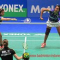 Greysia Polii dan Nitya Krishinda Maheswari di All England 2015
