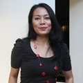Dewi Lestari di Peluncuran Aplikasi Happy Fresh