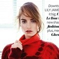 Lily James di Majalah InStyle UK Edisi Januari 2015