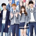 Lee Pil Mo, Sungjae BTOB, Kim So Hyun dan Nam Joo Hyuk di Jumpa Pers Serial 'School 2015'