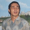 Abimana Aryasatya di Jumpa Pers Film 'Bulan Terbelah di Langit Amerika'