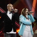 Ahmad Dhani dan Jebe & Petty di Result Show Grand Final X Factor Indonesia Season 2