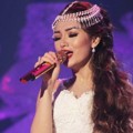 Zaskia Gotik di HUT Global TV ke-13