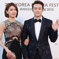Sooyoung Girls' Generation dan Oh Sang Jin di Red Carpet Korea Drama Awards 2015