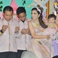 Anang, Azriel, Ashanty dan Arsy di Perayaan Ulang Tahun Arsy ke-1