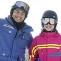 Glenn Alinskie dan Chelsea Olivia Saat Berada di Arena Ski Es