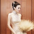 Cantiknya Sandra Dewi Pakai Gaun Cheongsam