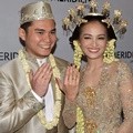 Vicky Kharisma dan Acha Septriasa Usai Akad Nikah