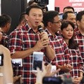 Basuki Tjahaja Purnama dan Djarot Saiful Hidayat Sambangi Posko Rumah Lembang Usai Mencoblos