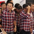 Basuki Tjahaja Purnama dan Djarot Saiful Hidayat Sambangi Posko Rumah Lembang Usai Mencoblos