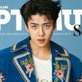 Sehun EXO di Majalah L'Optimum Thailand Edisi Maret 2017