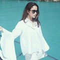 Chacha Frederica Nikmati Liburan Singkat di Pulau H, Kepulauan Seribu