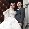 Olga Lydia dan Aris Utama Jalani Pemberkatan di Katedral Jakarta