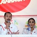 Nugie, Denny Sumargo dan Krisdayanti di Pelantikan Duta Gerakan Nasional Ayo Olahraga