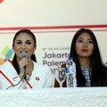 Denny Sumargo, Krisdayanti dan Anindya Kusuma Putri di Pelantikan Duta Gerakan Nasional Ayo Olahraga