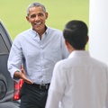 Barack Obama Bertemu Presiden Joko Widodo di Istana Bogor, Jawa Barat, Indonesia