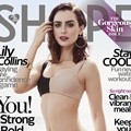 Lily Collins di Majalah Shape Edisi Juli/Agustus 2017