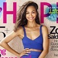 Zoe Saldana di Majalah Shape Edisi Juni 2017