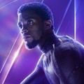 Poster karakter Chadwick Boseman sebagai Black Panther di film 'Avengers: Infinity War'.