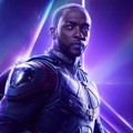 Poster karakter Anthony Mackie sebagai Falcon di film 'Avengers: Infinity War'.