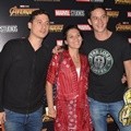 Nino Fernandez, Hannah Al Rasyid dan Mike Lewis di Gala Premier Film 'Avengers: Infinity War'