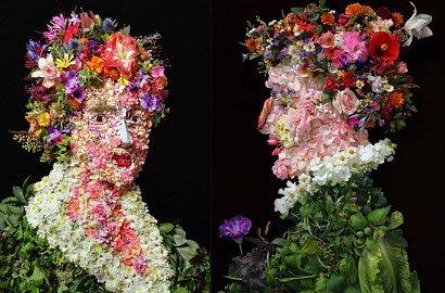 Karya Seni Potret dari Buah dan Sayur Mayur