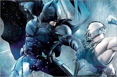 Pertarungan Maut Batman dan Bane di Foto Promo 'Dark Knight Rises'