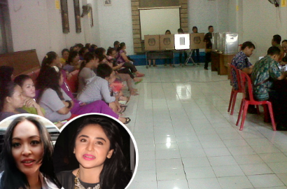 Dewi Persik dan Angelina Sondakh Masih Belum Hadir di TPS