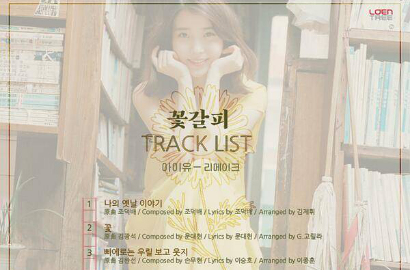 IU Ungkap Tracklist Album Remake 'Flower Bookmark'