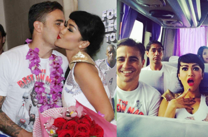 Julia Perez Dicium dan Foto Selfie Bareng Fabio Cannavaro
