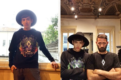 Netter Komentari Foto Kris Eks EXO dan Desainer Italia