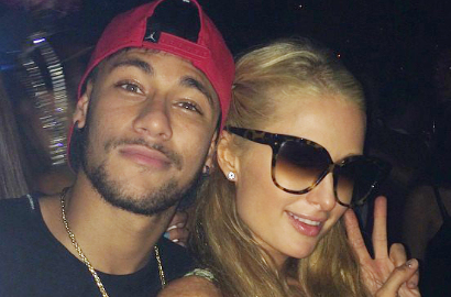 Tugas Berat Menanti, Neymar Santai Sejenak Bareng Paris Hilton