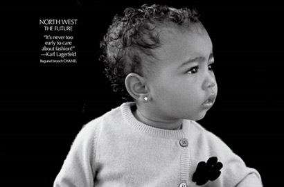 Putri Kim Kardashian North West Debut Sebagai Model Majalah