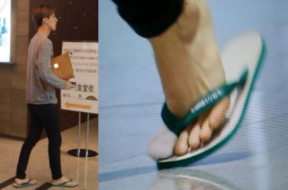 Cedera Jempol Kaki, Fans Malah Ketawa Lihat Sandal Jepit Sehun EXO