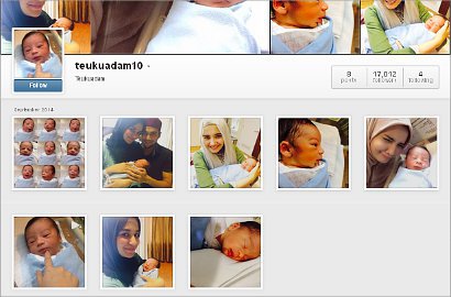 Anak Pertama Shireen dan Teuku Wisnu Dibuatkan Akun Instagram